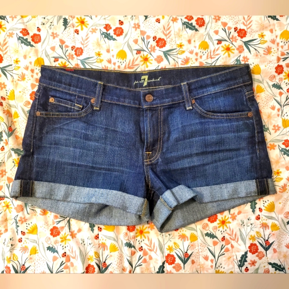 7 for All Mankind Low Rise Denim Short